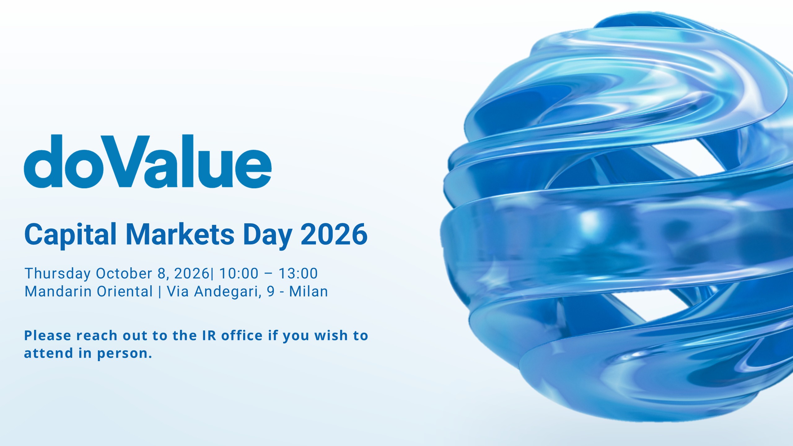​​Capital Markets Day 2026